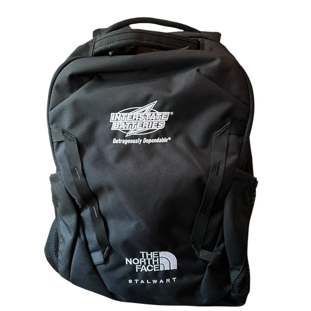 The North Face Black Stalwart Backpack With Company Logo NWOT